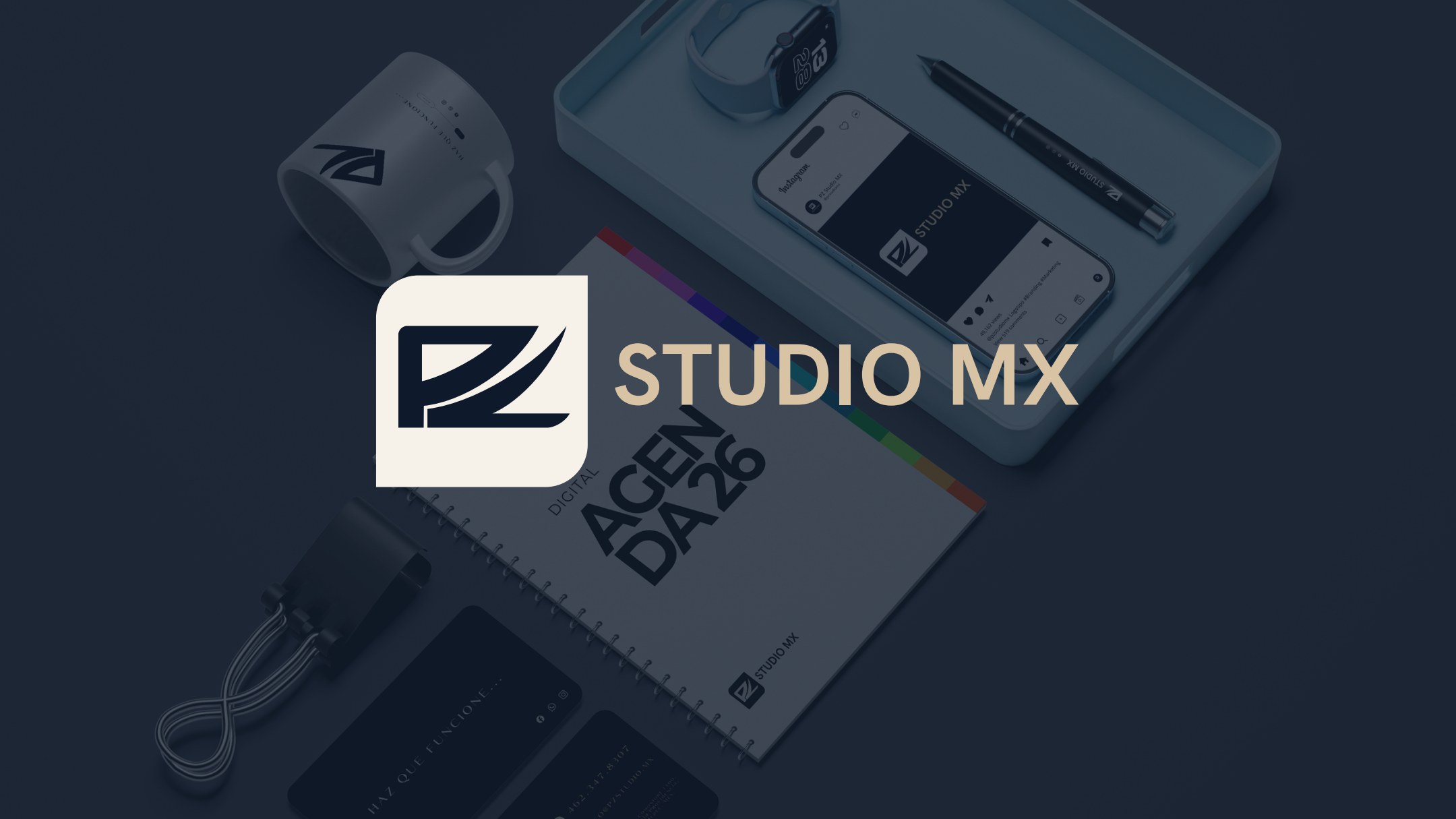 Composición visual de PZ Studio MX